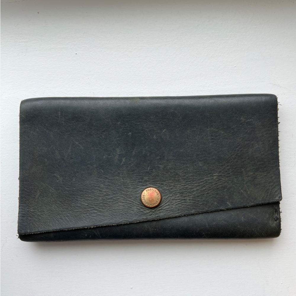 Portland Leather Rancher Wallet in Green